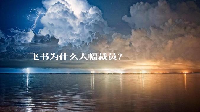 飞书为什么大幅裁员？