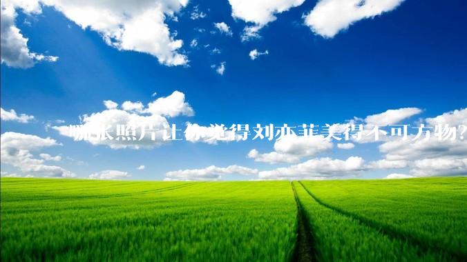 哪张照片让你觉得刘亦菲美得不可方物？